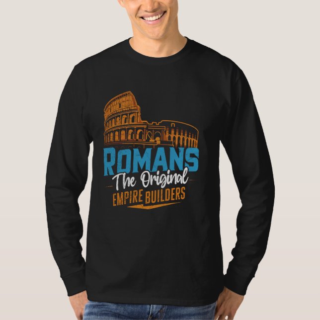 Camiseta Romanos El Imperio Original Construye El Imperio R (Anverso)
