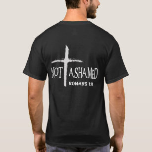 Camiseta Romanos sin vergüenza 1:16 Jesús Cristiano