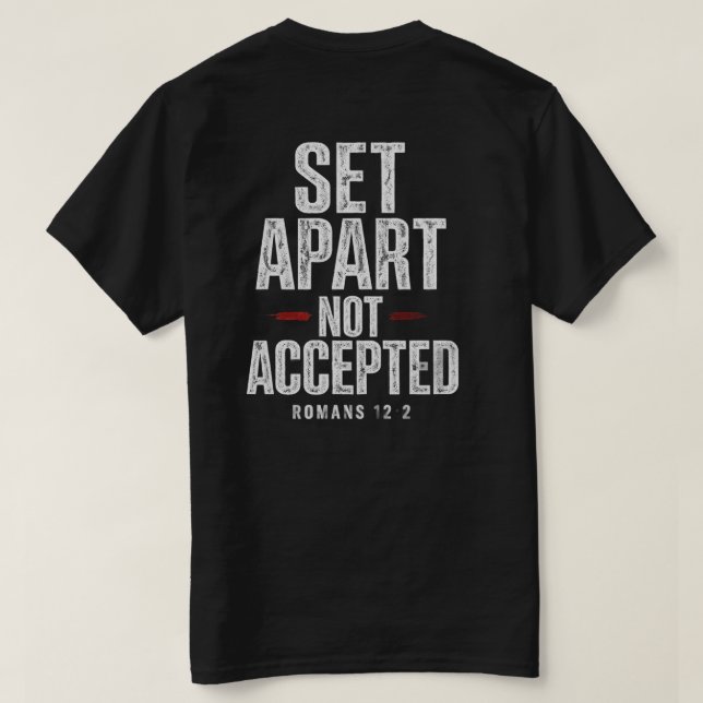 Camiseta Romans 12:2 (Reverso del diseño)