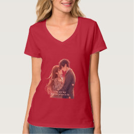 Camiseta Romantic Anime Couple - Valentine's Day Aesthetic
