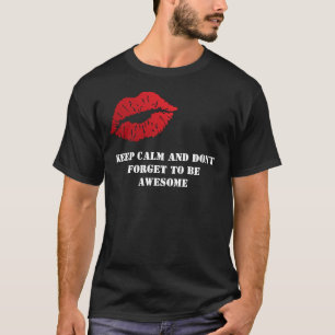 Camiseta Romantic chic luxe red lips