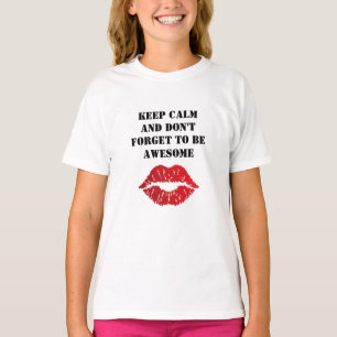 Camiseta Romantic chic luxe red lips