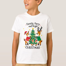 Camiseta Romantic Couple Christmas Reindeer T-shirt
