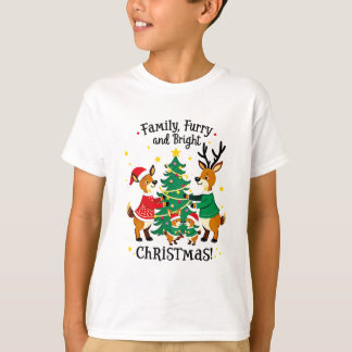 Camiseta Romantic Couple Christmas Reindeer T-shirt