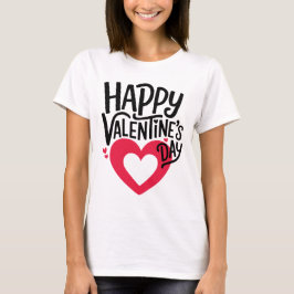 Camiseta Romantic Happy Valentine's Day T-Shirt for Couples