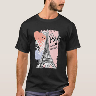 Camiseta Romantic Paris Mon Amour Paris My Love Eiffel Towe