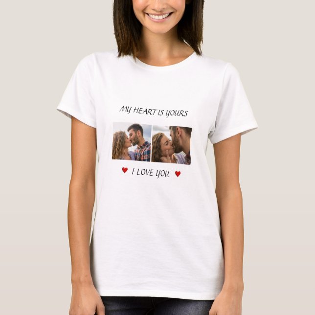 Camiseta Romantic Photo T-Shirt – Valentine’s Day Gift (Anverso)