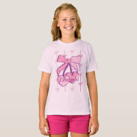 Camiseta Romántica de Dos Corazones para Niñas