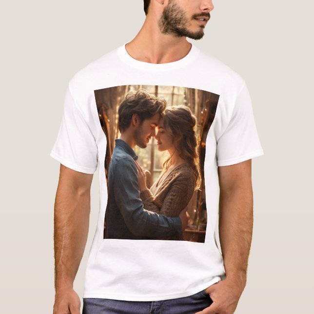 camiseta romántica genial con el amor por el diseñ (Anverso)