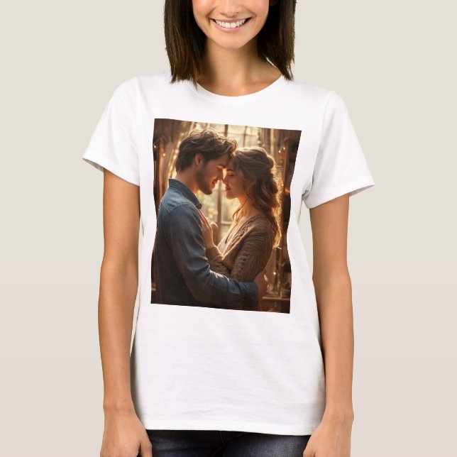 camiseta romántica genial con el amor por el diseñ (Anverso)