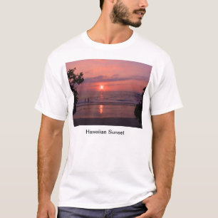 Camiseta Romántica playa hawaiana del océano atardecer