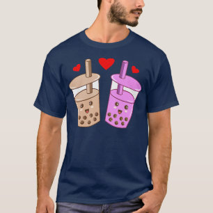 Camiseta Romántico Boba Bubble Kawaii Tea Graphic Premium