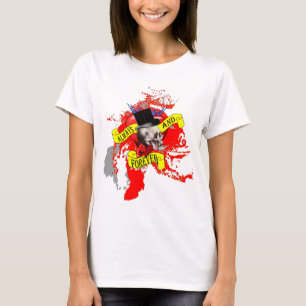 Camiseta Romántico cráneo gótico San Valentín corazón