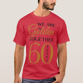 Camiseta Romántico para parejas 60° aniversario Boda