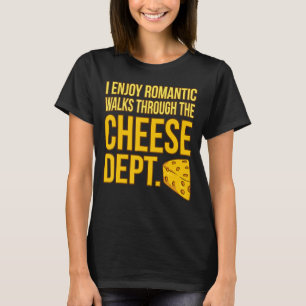 Camiseta Romántico recorre gráfico de Quesos para Comer Com