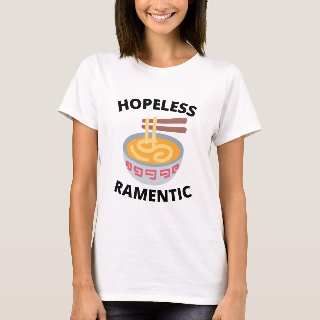 Camiseta Romántico sin Esperanza  (Anverso)