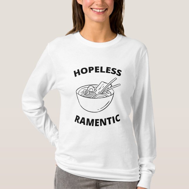 Camiseta Romántico sin Esperanza  (Anverso)