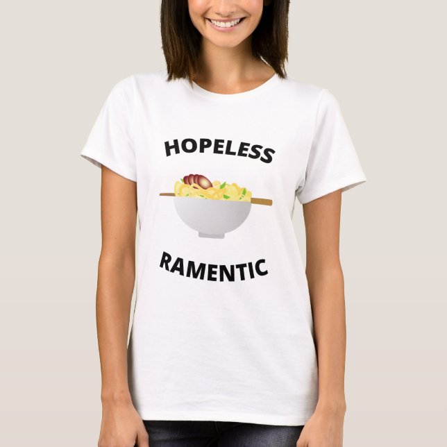Camiseta Romántico sin Esperanza  (Anverso)