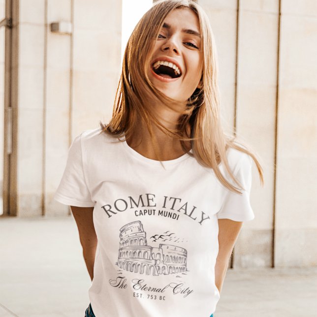 Camiseta Rome Italy Vintage Landscape Roman Colosseum (Subido por el creador)