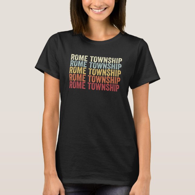 Camiseta Rome Township Pennsylvania Rome Township PA Retro  (Anverso)