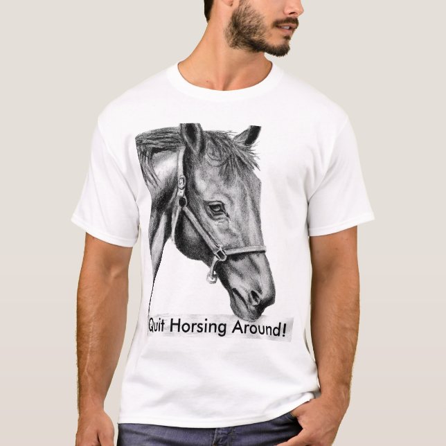 Camiseta ¡Romeo, abandonó Horsing alrededor! (Anverso)