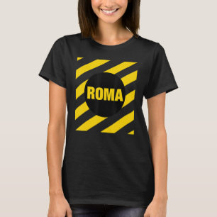 Camiseta Romeo abstracto Italia Plaza Estilo Roma Italia Il