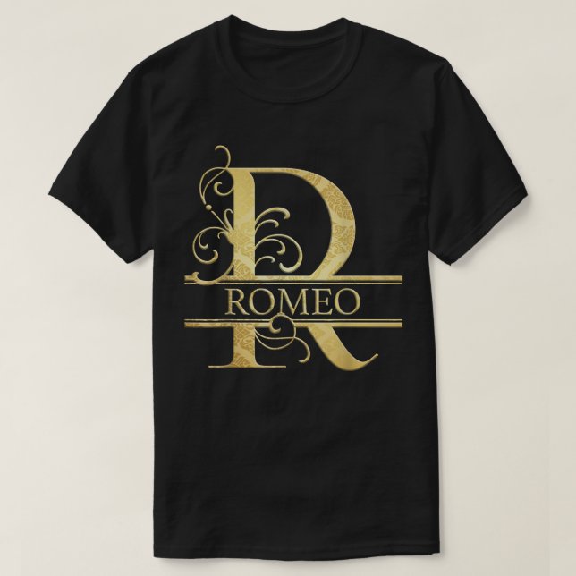 Camiseta Romeo Name  (Diseño del anverso)