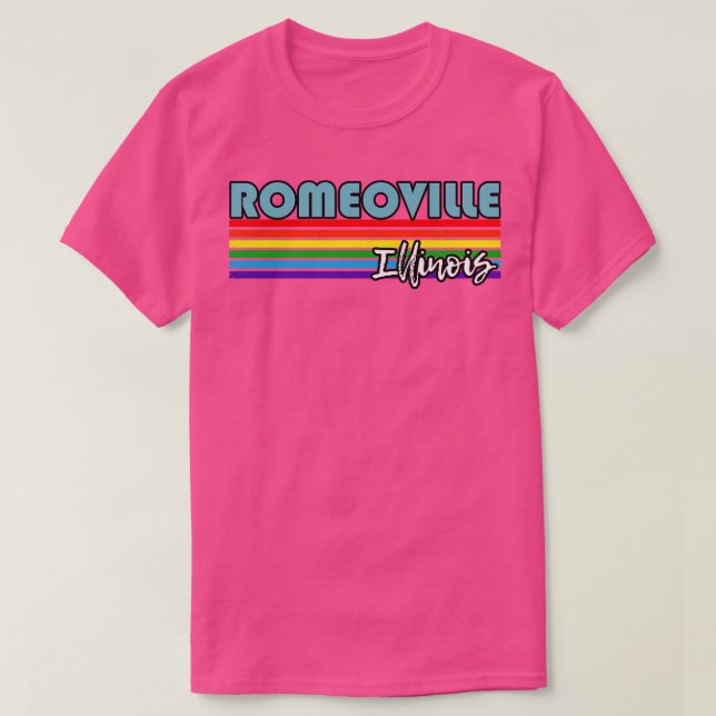 Camiseta Romeoville Illinois Orgullo Romeoville LG Regalo L (Diseño del anverso)