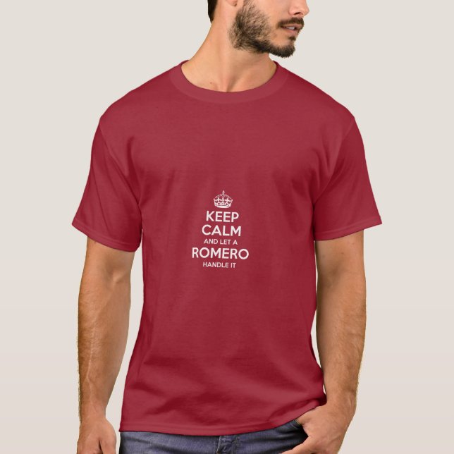 Camiseta ROMERO Funny Surname Family Tree Regalo de cumplea (Anverso)