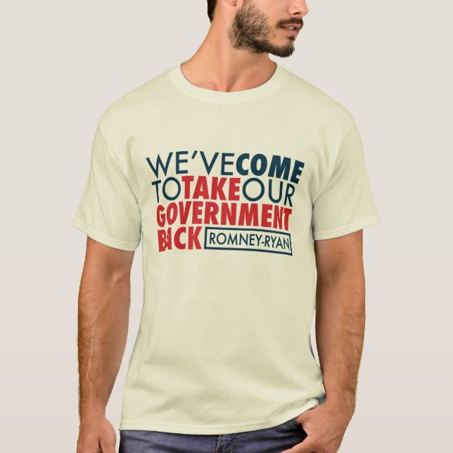 Camiseta Romney-Ryan retira al gobierno (Anverso)