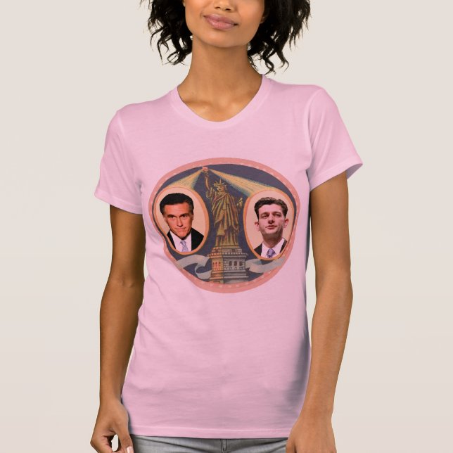 Camiseta Romney Ryan retro (Anverso)