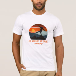 Camiseta rompan hacia el exterior, las montañas son