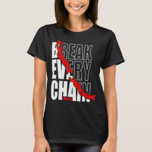 Camiseta Rompe Cada Cadena _ Juan 8_36 _ Motivación Bíblica
