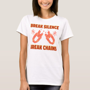 Camiseta Rompe el Silencio Rompe las Cadenas Salud Mental