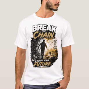 Camiseta Rompe la Cadena Elige Tu Futuro Adicción Recup