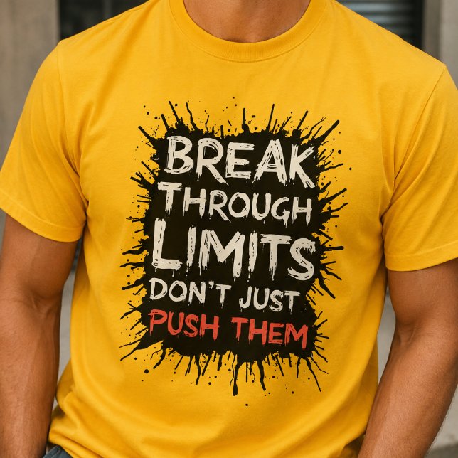 Camiseta Rompe Límites - Tipografía Inspiradora (Subido por el creador)