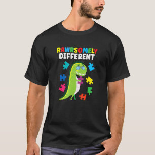Camiseta Rompeblemente Diferente Rompecabezas de Dinosaurio