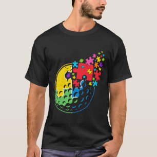 Camiseta Rompecabezas Apoyo al Golf Autismo Concienciación