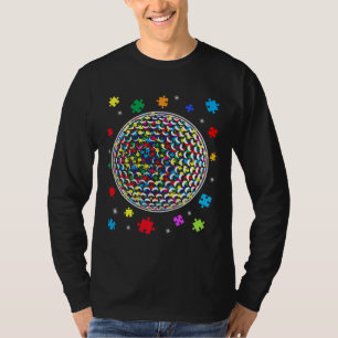 Camiseta Rompecabezas Apoyo al Golf Autismo Concienciación