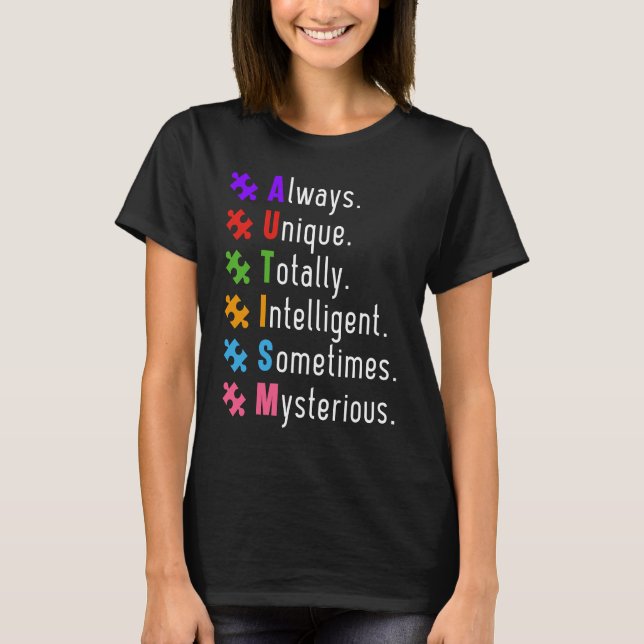 Camiseta Rompecabezas autismo autista (Anverso)