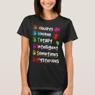 Camiseta Rompecabezas Colorido Conciencia del Autismo Total