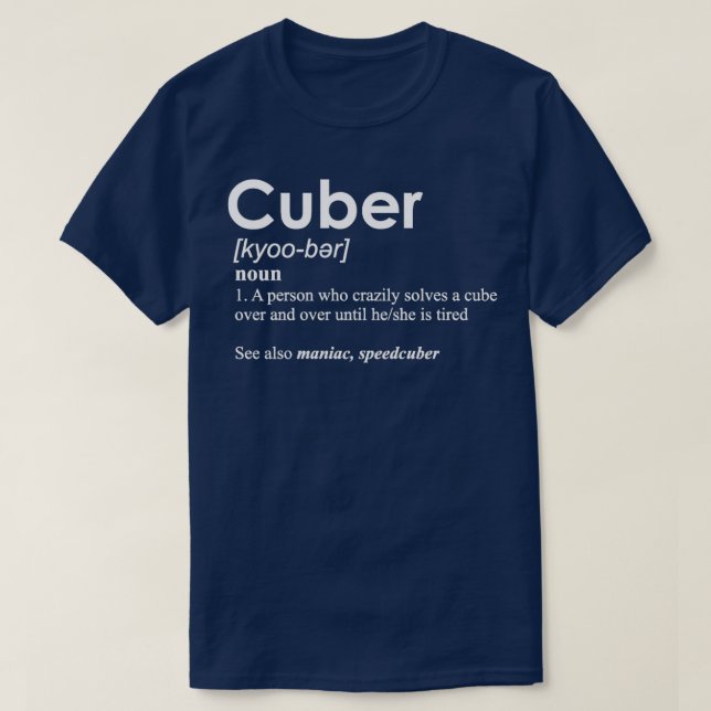 Camiseta Rompecabezas Competitivo Cubra de definición Veloc (Diseño del anverso)