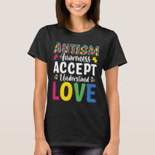 Camiseta Rompecabezas Conciencia del Autismo Acepta Entiend