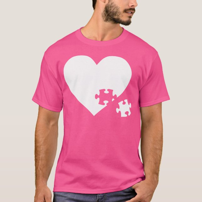 Camiseta Rompecabezas Corazón (Anverso)