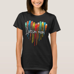 Camiseta Rompecabezas Corazón Amor Autismo Conciencia Padre