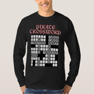 Camiseta Rompecabezas Cruciverbalis Pirata de Word Finder