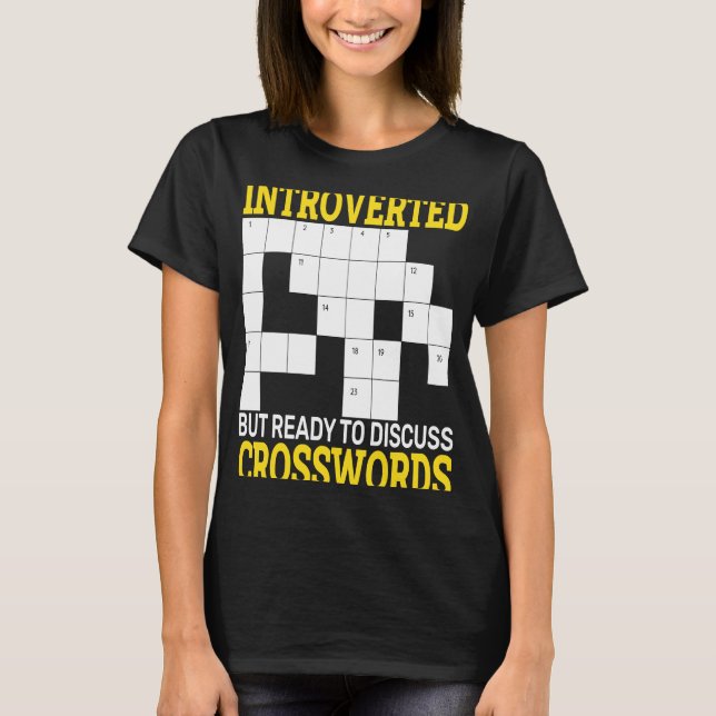 Camiseta rompecabezas cruzado introducido pero listo para d (Anverso)