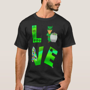 Camiseta Rompecabezas de Amor Pieza Trébol Día de San Patri