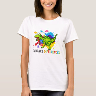 Camiseta Rompecabezas de Conciencia del Autismo Abraza las 