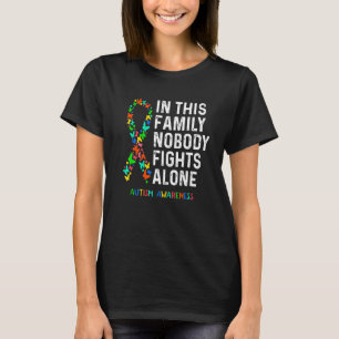 Camiseta Rompecabezas De Conciencia Del Autismo En Esta Fam